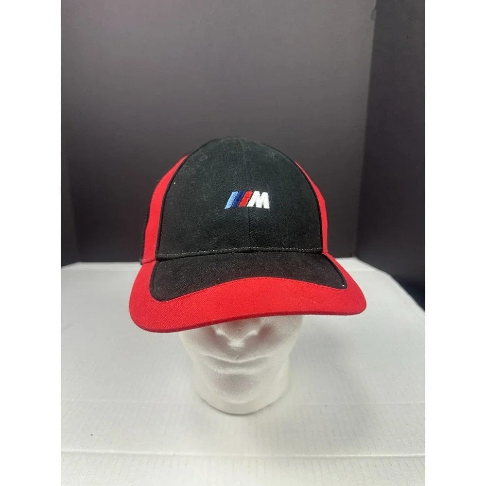 BMW M Motorsport Adjustable Strapback Black/Red Hat Cap M3 M5